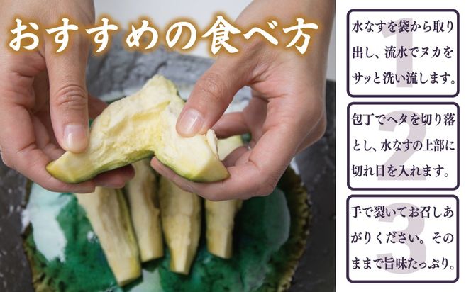 099H4486 特選 俺の浅漬け（水なす浅漬け） 6個入り【新鮮 朝採り 泉佐野産 水ナス 水茄子】