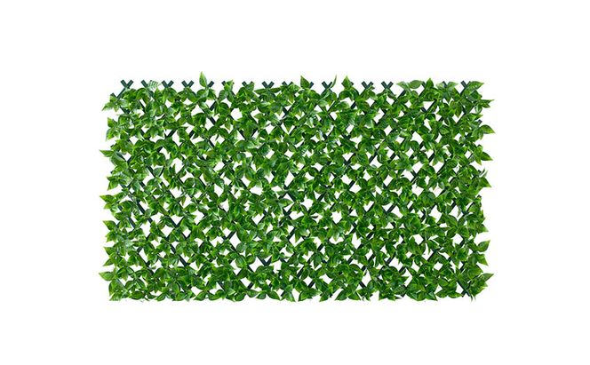 ＤＥＣＯ ＧＲＥＥＮ 伸縮フェンス GF-180LG ライトグリーン グリーンフェンス 伸縮  アイリスオーヤマ　ガーデンフェンス 目隠しフェンス ラティス フェンス DECOGREEN 伸縮フェンス ベランダ バルコニー 庭 フェイクグリーン