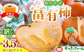 【訳アリ】ご家庭用 富有柿M～2Lサイズ 3.5kg | 柿 富有柿 ふゆうがき かき カキ 訳アリ わけあり ワケあり 家庭用 フルーツ くだもの 果物 秋の味覚 おやつ スイーツ 産地直送 先行 予約 ※2026年11月～発送
