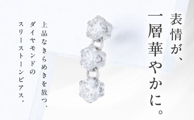 TUC0048 【高島屋選定品】ARC-EN-CIEL (アルカンシェル)プラチナ ダイヤモンド ピアス(ダイヤ合計 0.50ct)