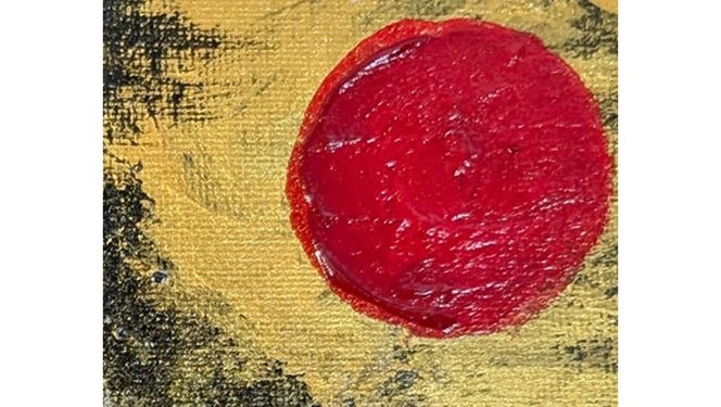 富士山溶岩パワーアート「黄金と銀嶺の開運富士」 絵画 アート インテリア 黄金 霊峰富士 溶岩絵画 額入り ナチュロック 山梨 富士吉田
