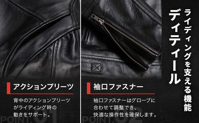 【デグナー】シープレザージャケット[13WJ-1C] Mサイズ｜京都 バイクギア 人気ブランド ジャケット バイク［ ブラック ヴィンテージデザイン ワッペン 羊革 シープレザー プロテクター 安全性 柔らかい フィット感 疲れにくい ツーリング シック ライダー バイカー おしゃれ かっこいい 人気 おすすめ 送料無料 ふるさと納税 ］ 261009_A-JR189VC01