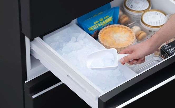 冷凍冷蔵庫 370L 自動製氷機能付 IRSN-I37A-B ブラック 冷蔵庫 370L アイリスオーヤマ 冷凍冷蔵庫 冷凍室が大きい 2段冷凍室 ファン式 自動霜取り 霜取り不要 野菜室 真ん中 急冷モード 右開き 二人暮らし 家庭用 まとめ買い 大凍量