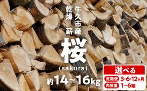 【選べる内容量・回数】 牛久市産 乾燥 薪 桜 ( さくら ) 牛久市産 乾燥 天然木 マキ 乾燥薪 広葉樹 キャンプ アウトドア 焚火 焚き火 薪ストーブ 暖炉 たき火 野外 屋外 バーベキュー 薪 ピザ窯の薪 グリル焼 [DP010us]