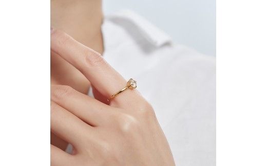 K18 0.5ct ダイヤモンド富士リング 【サイズ：10号～15号（0.5号刻み対応可）】20-4956 指輪 リング ジュエリー 贈り物 ギフト プレゼント