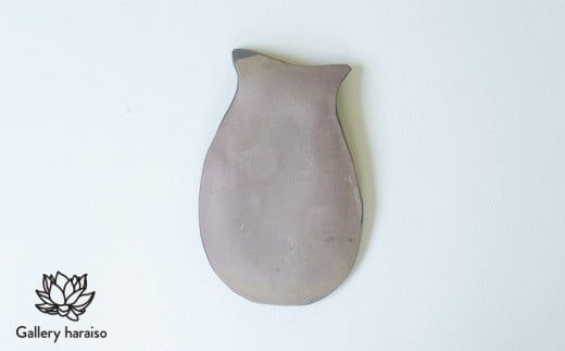 【沖縄のかわいい器】土の種のミミズク皿　みずいろ