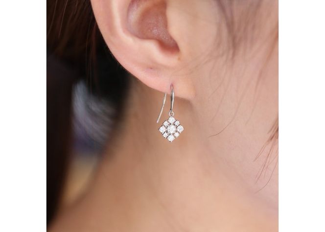 PT　ダイヤモンドピアス　S-5744   ピアス ダイヤモンド PT950 プラチナ 山梨 富士吉田