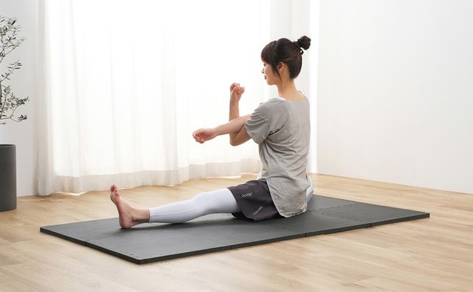 高硬度ジョイントトレーニングマット JMTR-456 ジョイントマット 厚手 2cm 45×45cm 6枚 高密度 硬め 変形しにくい サイドパーツ付 抗菌 防臭 洗える 滑り止め クッションマット 防水 フロアマット トレーニングマット 運動 アイリスオーヤマ