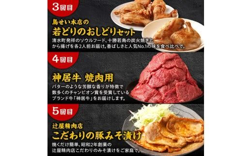 清水町のお肉大満喫定期便 炭火焼き 味付き ブランド牛 食べ比べ 牛肉 豚肉 鶏肉_S999-0018