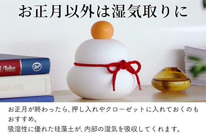 soil KAGAMI MOCHI MS【ソイル 珪藻土 鏡餅 鏡もち 装飾 日本製】|drlz-280101b