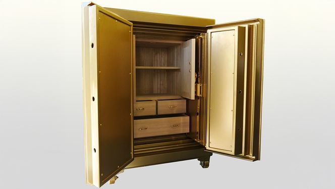 古典金庫 5号 両開 ゴールド (Ａ)