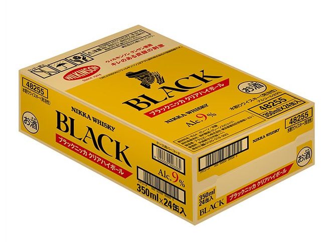 ブラックニッカクリアハイボール　350ml　24缶｜栃木県さくら市で熟成 ウィスキー お酒 酒 お湯割り 水割り ロック 飲む 国産 洋酒 ジャパニーズ ウイスキー 蒸溜所 家飲み 洋酒 アルコール 贈答 ギフト 贈り物