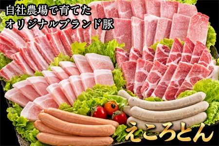 えころとん・豚肉6種(計1200g)　豚肉バーベキューセット《60日以内に出荷予定(土日祝除く)》熊本県産 有限会社ファームヨシダ---so_ffarmy6bbq_60d_r7_15000_1200g---