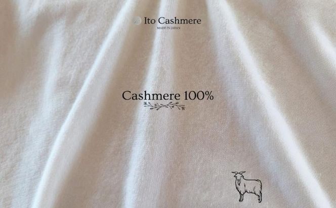 G3597 100％ピュアカシミヤ・マフラー オーガニックホワイト フリンジ無し【高級 カシミア おしゃれ ファッション 防寒 かしみあ】