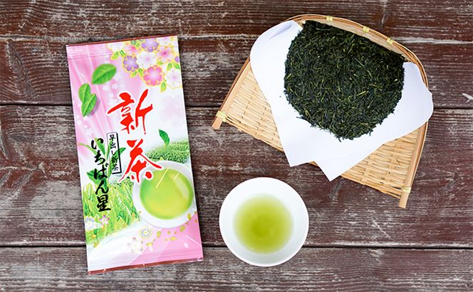 早摘み煎茶いちばん星100ｇ入×3本　宇治茶の木谷製茶場　〈 煎茶 お茶 茶 緑茶 新茶 茶葉 お茶葉 早摘み いちばん星 宇治 〉 加工食品 