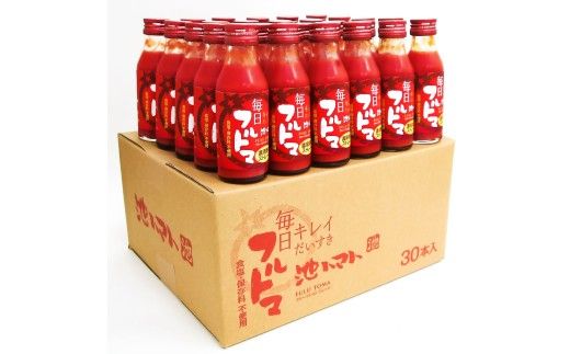 トマトジュース 無塩 無添加100ml 30本箱入 トマト 1本に約5個分のフルーツトマト トマトジュース糖度8度以上 ドリンク 飲み物 健康 美味しい 【池トマト】 [BQAG019]
