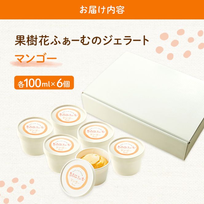 ジェラート マンゴー 6個 アイス アイスクリーム スイーツ お菓子 菓子 おやつ 兵庫県 加西市