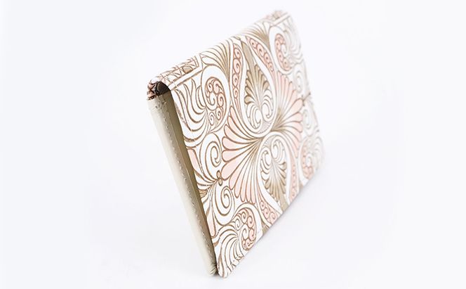 パスケース ロカイユ ベビーピンク 文庫屋大関 名刺入れ カードホルダー 名刺ケース 名刺ホルダー カード入れ 定期入れ 定期ケース 雑貨 生活雑貨 小物 革小物 革製品 本革 日用品 工芸品 東京 東京都 墨田区