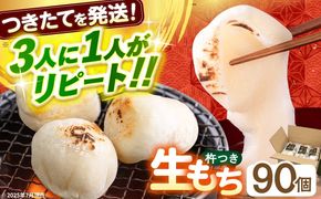 築上町産 本格 杵つき 生もち 90個 (10個×9パック)《築上町》【アルク農業サービス合同会社】 餅 お餅 もち [ABAB002]