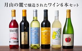 FYN6-247 月山山麓ワイン 飲み比べ6本セット（赤・白・ロゼ・スパークリング）ミディアムボディ ライドボディ 山形県 西川町