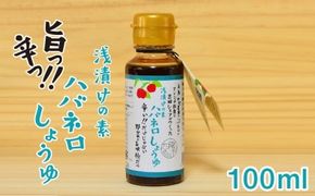 浅漬けの素 ハバネロ しょうゆ 100ml《糸島》【シェフのごはんやさん四季彩】【いとしまごころ】[ACC012] 醤油 タレ 漬けたれ 浅漬け 漬物 漬け物 調味料 ハバネロ 辛い