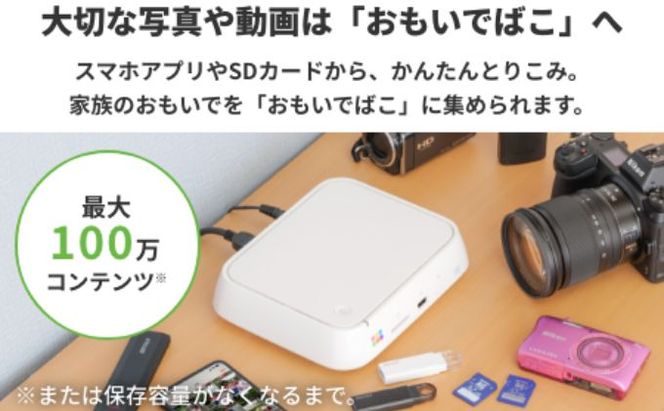 BUFFALO おもいでばこ バックアップ セット 4K Wi-Fi6対応モデル 1TB バッファロー 思い出箱 デジタルフォト データ保存 HDD スマホ 写真 タブレット デジカメ 機器 スマホデータ保存 スマホデータ 電化製品 愛知 愛知県 日進市