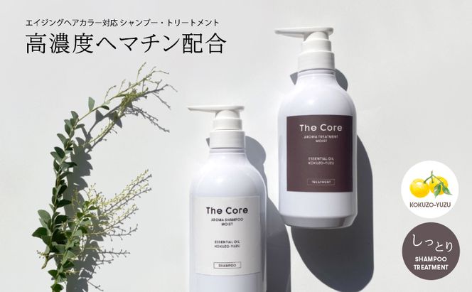 ザ  コア[セット]アロマシャンプー&トリートメントモイスト(しっとり/国造ゆずの香)