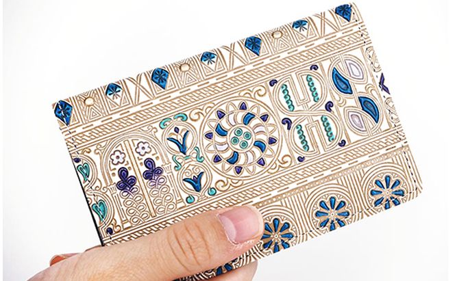 パスケース アポロン ブルー 文庫屋大関 名刺入れ カードホルダー 名刺ケース 名刺ホルダー カード入れ 定期入れ 定期ケース 雑貨 生活雑貨 小物 革小物 革製品 本革 日用品 民芸品 工芸品 東京 東京都 墨田区