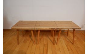 ３連スツール（胡桃） 372013_LL007