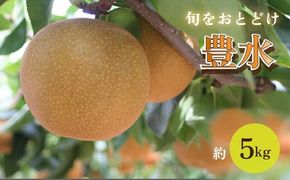 中島果樹園の梨「豊水」約5kg 富山県魚津産 ※北海道・沖縄・離島への配送不可 ※2025年8月下旬～9月中旬頃に順次発送予定