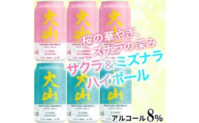 マツイ 大山ハイボール サクラ・ミズナラ 飲み比べ350ml ×6本セット 312011_AY034