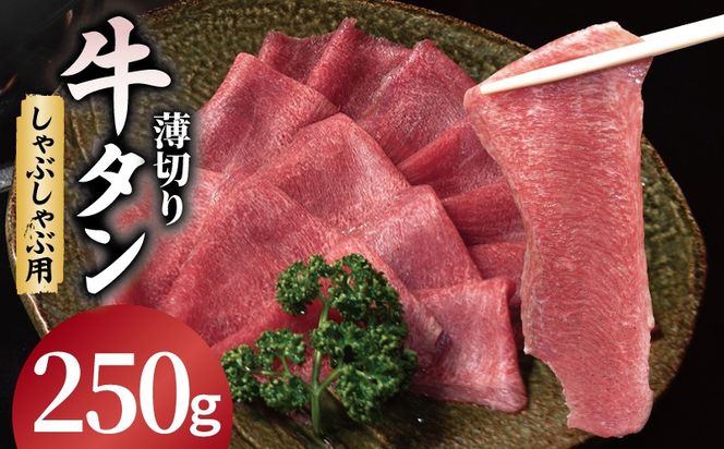 099H4375 薄切り 牛タン しゃぶしゃぶ  鍋 小分け お試し少量パック（250g×1P）