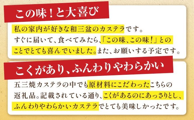 【3回定期便】【濃厚で上品な甘み】和三盆糖「長崎五三焼かすてら」2.0号 （職人手焼・底ザラメ） / かすてら カステラ 五三焼 スイーツ 菓子 / 南島原市 / 須崎屋 [SCA007]