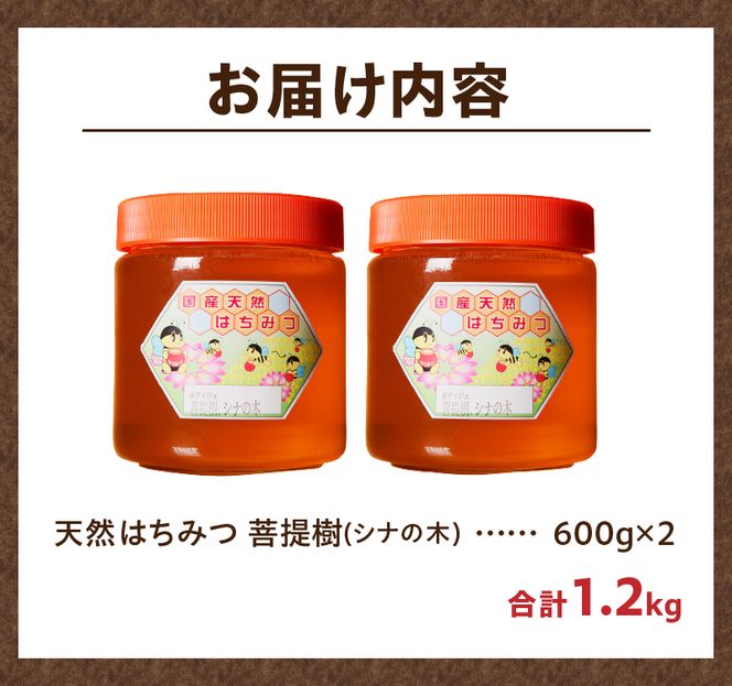 【北海道滝川産】高見養蜂場の純粋はちみつ(菩提樹、シナの木600g×2本)｜国産 日本製 天然 無添加 純粋 非加熱 生はちみつ ミツバチ ハニー 栄養 健康 美容 ビタミン ミネラル 抗生物質 プロポリス アミノ酸 濃厚 ギフト 贈答
