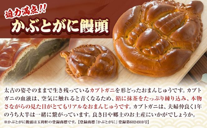 かぶとがにまんじゅう詰合せ 株式会社玉利軒《30日以内に出荷予定(土日祝除く)》岡山県 笠岡市 まんじゅう 饅頭 お土産 和菓子 手土産 送料無料 冷蔵配送---T-10_cool---