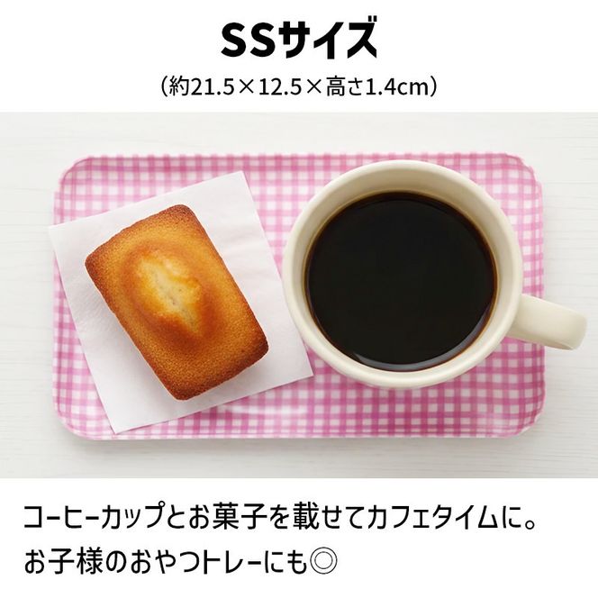 TATSU-CRAFT マグネットトレー SS 21.5cm チェック BL ブルー すべり止め付き ［Tk1050］ 303446_DA90799VC01