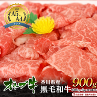【3回定期便 偶数月お届け】香川県産黒毛和牛オリーブ牛「切り落とし900g(300g×3p)」牛肉 肉 お肉 和牛 香川 香川県 東かがわ市