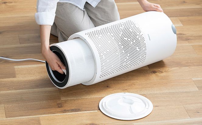 空気清浄機 円柱型30畳 AAP-S60B-W ホワイト アイリスオーヤマ 円柱 空気清浄機 円柱タイプ 空気清浄 コンパクト 小型 切タイマー チャイルドロック 30畳 簡単操作