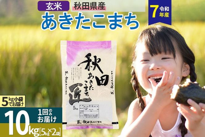 【玄米】＜令和7年産＞ 秋田県産 あきたこまち 10kg (5kg×2袋) 10キロ お米 匠|02_snk-020601