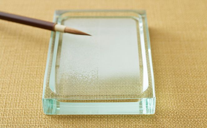 硯 すみだモダン 尾崎製鏡 ガラスの硯 ガラス すずり 書道 書道セット 書道具 おしゃれ 高級 高級品 東京 東京都 墨田区