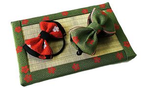 畳縁アクセサリ−縁結びセット（グリ−ン） 民芸品 工芸品 雑貨 日用品 