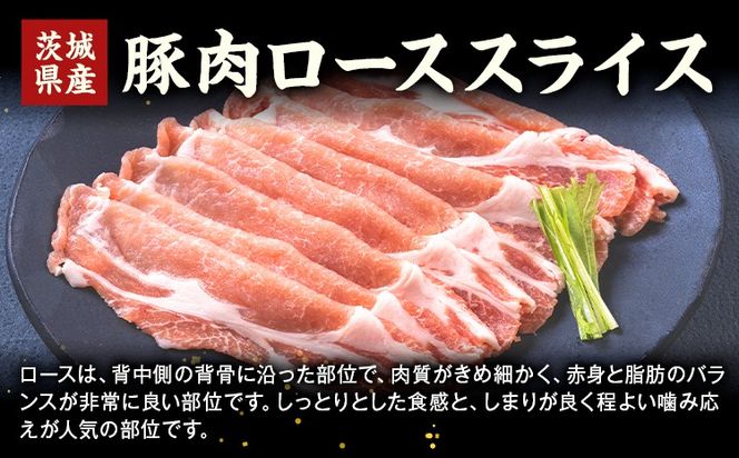茨城県産 豚肉 ロース スライス 選べる 内容量 500g 1kg 2kg 3kg 1パック 500g 株式会社セントラルフード 《30日以内に出荷予定(土日祝を除く)》肉 豚肉 ロース 国産 スライス 生姜焼き 茨城県 結城市---yuki_food_1_1p---