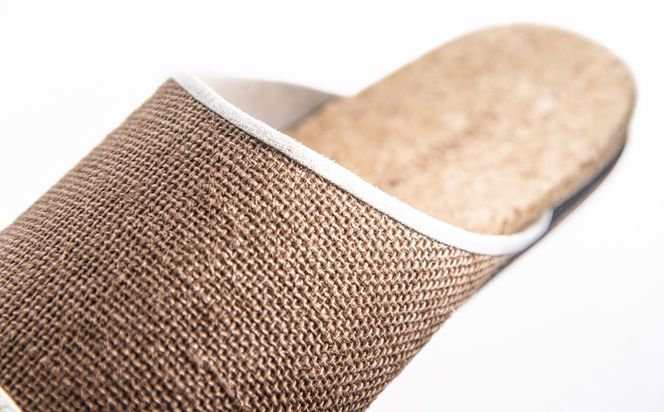 ルームシューズの理想形。天然素材、静音性、高反発クッションで足にやさしい、コルクでむれにくい、綿や麻の素材で、春夏らしいデザイン。「バークオブケイ」コルクルームシューズ爽（Made in Japanの高品質）（春夏デザインバージョン）3Lサイズ(29.5cm)  カラー：藍【スリッパ、室内履き、シューズ、靴、リビング、ビジネス、インテリア、三重県、四日市市、ふるさと納税】