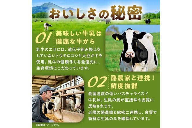ns026-001 パスチャライズド牛乳「那須塩原」900ml×4本セット