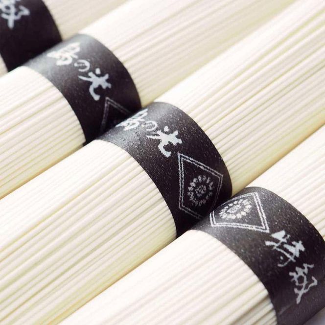 小豆島手延素麺 島の光  特級品黒帯 4kg 紙箱(50g×80束)