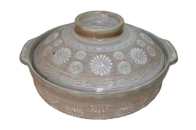 【萬古焼（ばんこやき）】三島土鍋7号 セラミックコーティング加工 内山製陶所 【土鍋 2人用 セラミック 直火用 電子レンジ対応 お手入れ簡単 食洗器対応 三重県 三重 四日市市 四日市 四日市市ふるさと納税 四日市ふるさと納税】