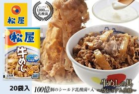 牛丼 松屋 乳酸菌入 プレミアム仕様 牛めしの具 20個 冷凍 セット 冷凍食品 食品 惣菜 n1 