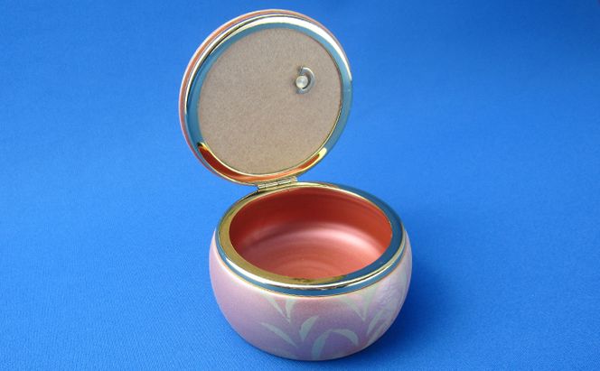 九谷焼オルゴール　華 a05 焼き物 民芸品 工芸品 雑貨 