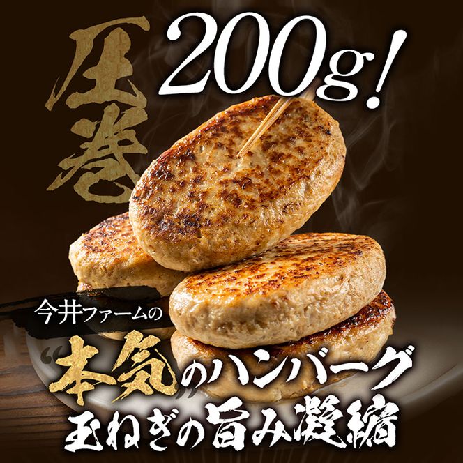 淡路島たまねぎどっさりジャンボハンバーグ 200g×12個　　ジューシー 合挽  人気 ハンバーグ