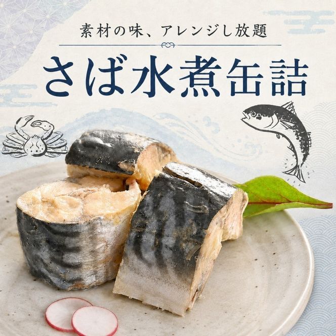 サバ缶 若狭の鯖缶 6缶 セット 水煮 鯖缶 さば サバ 鯖 缶 缶詰 魚 魚介 魚介類 海鮮 福井 若狭町 福井県若狭町 さば缶 備蓄 防災 非常食